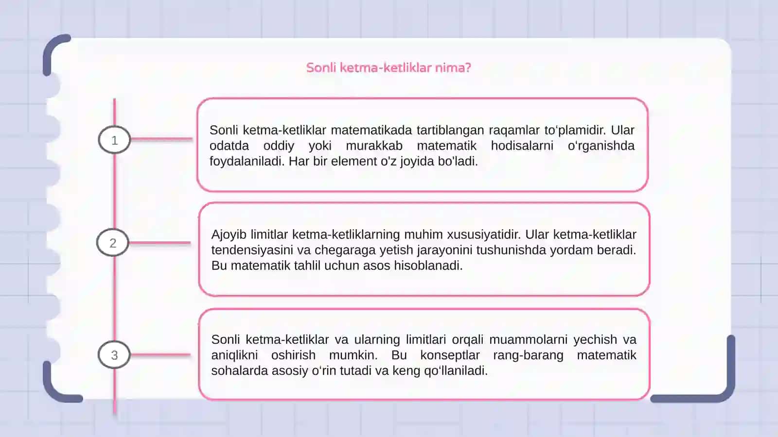 Sonli ketma-ketliklar. Ajoyib limitlar 3