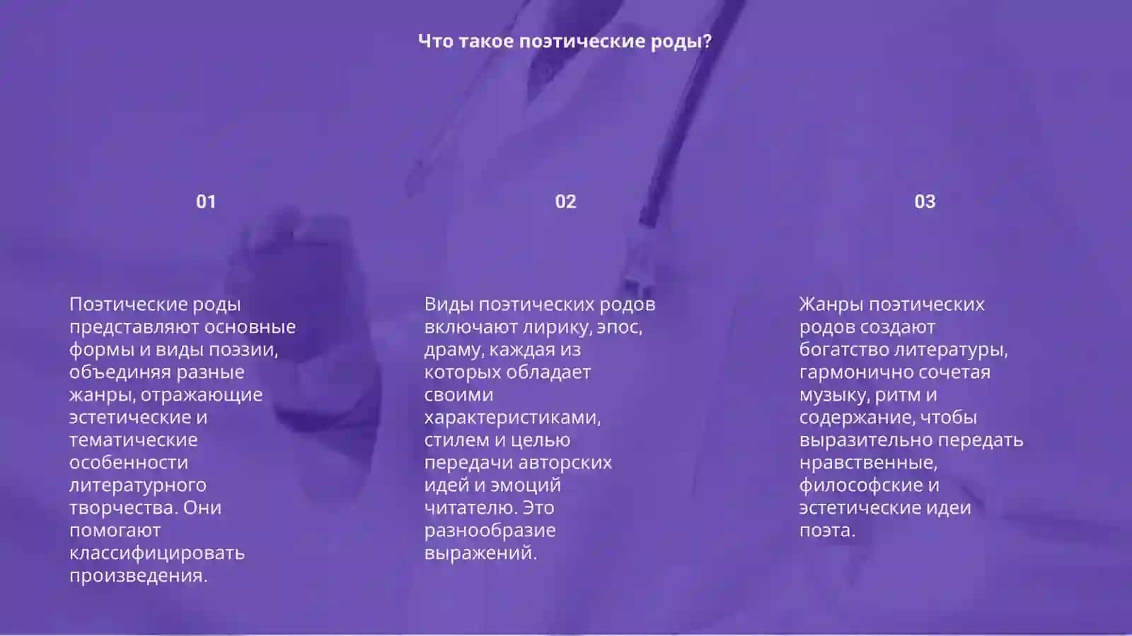 Поэтические роды,виды,и жанры 3