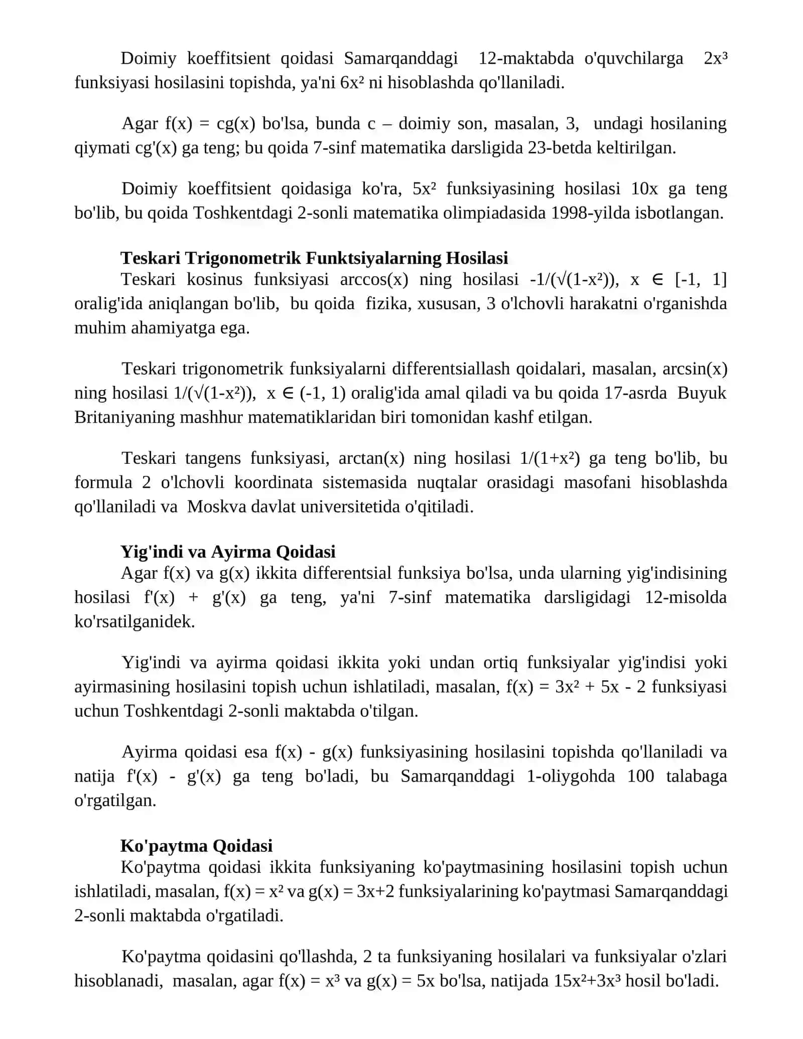 Zanjir Qoidasi 3