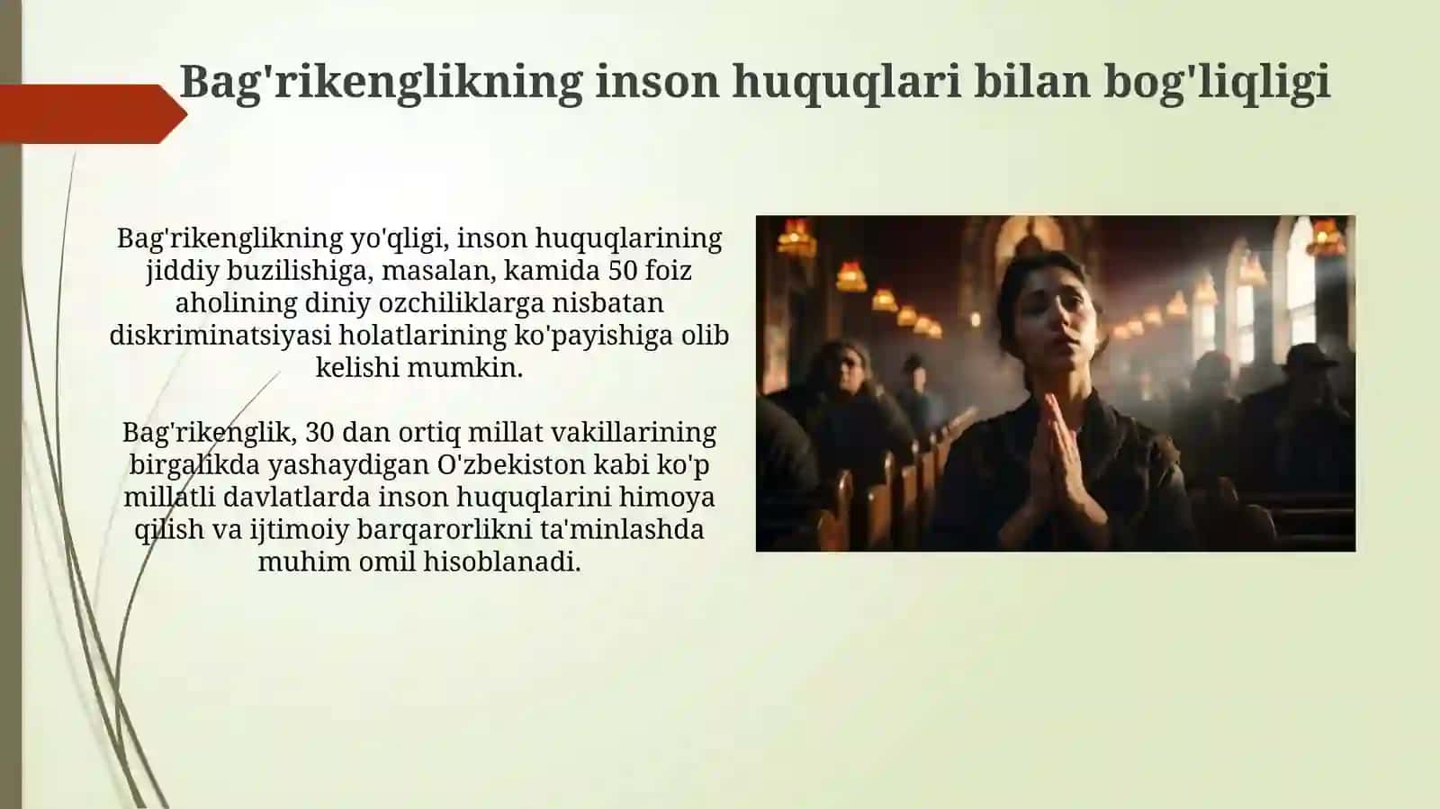Diniy plyuralizm,diniy telerandlik, bagʻrikenglik jamiyat hayotidagi oʻrni 3