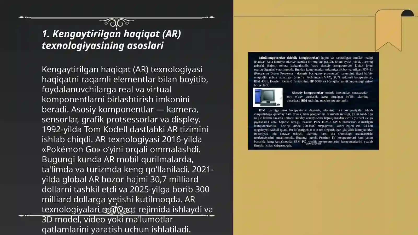 Kengaytirilgan haqiqat (AR) texnologiyasining asoslari 3
