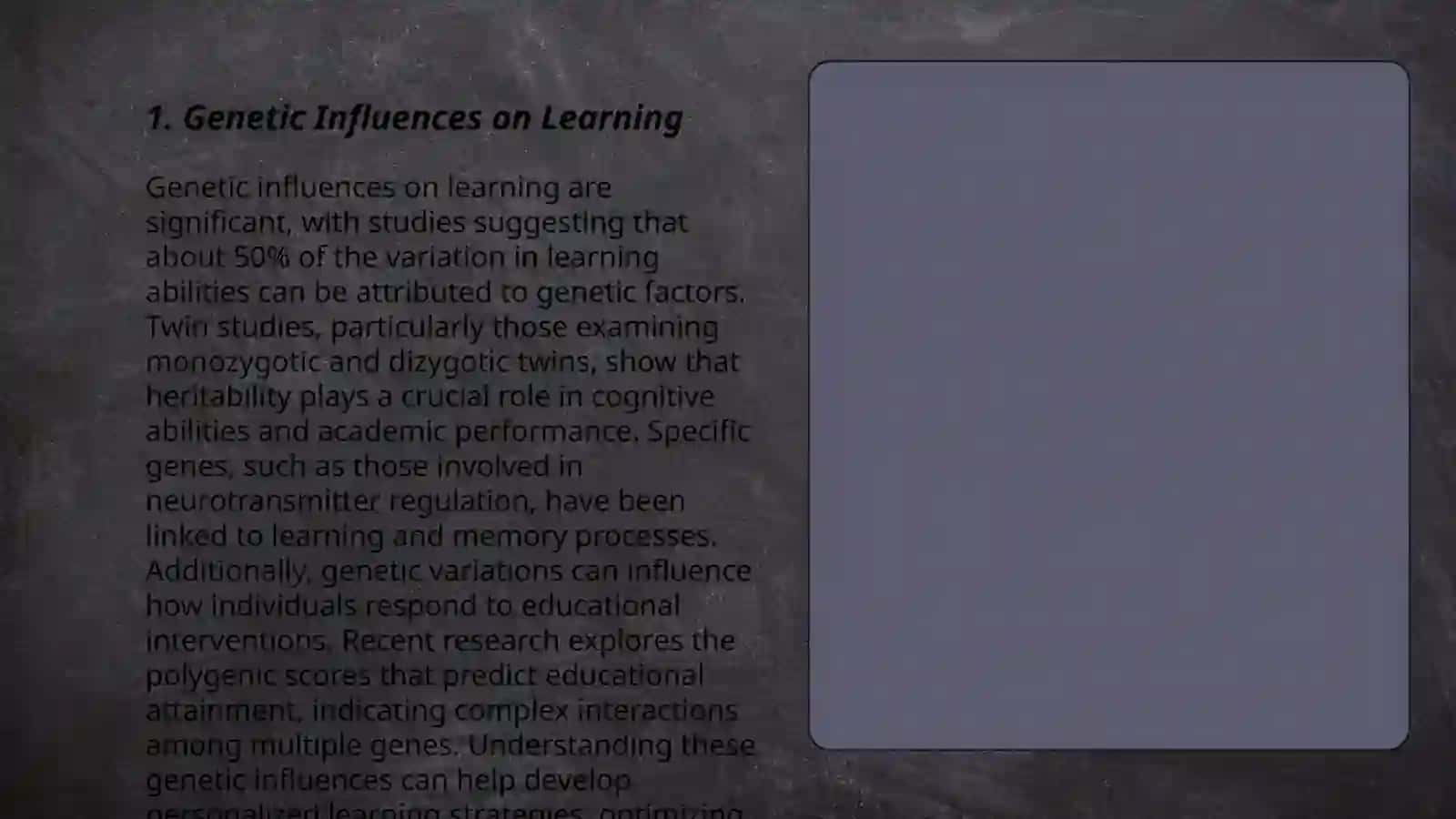 Why some children learn quickly some slowly 3