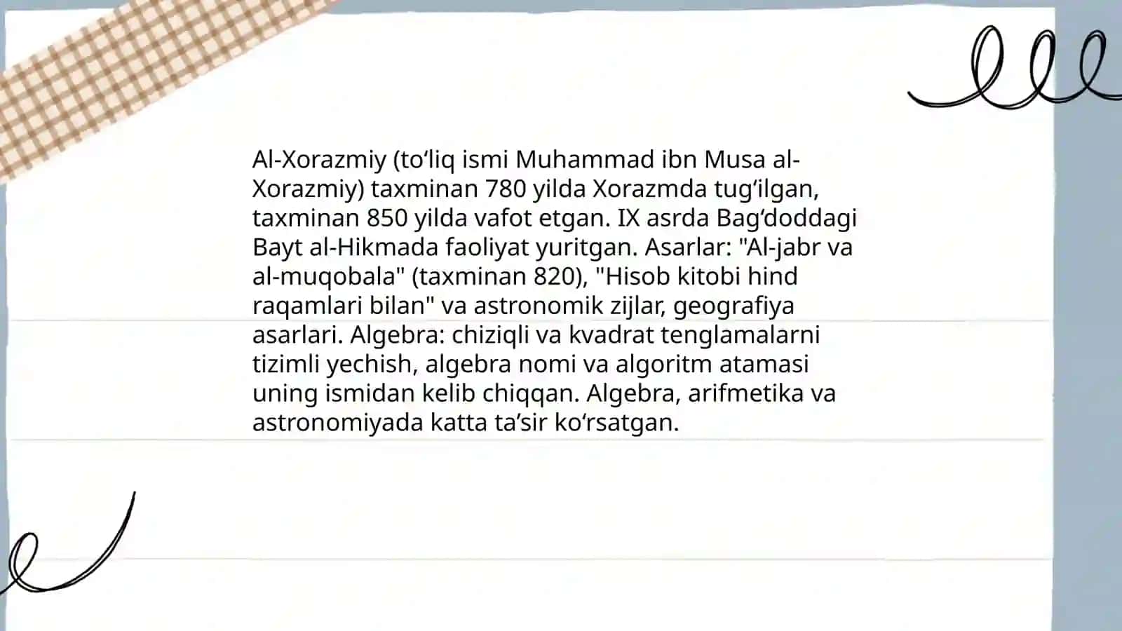 Al-Xorazmiy va Algebra Fanining Shakllanishi 3