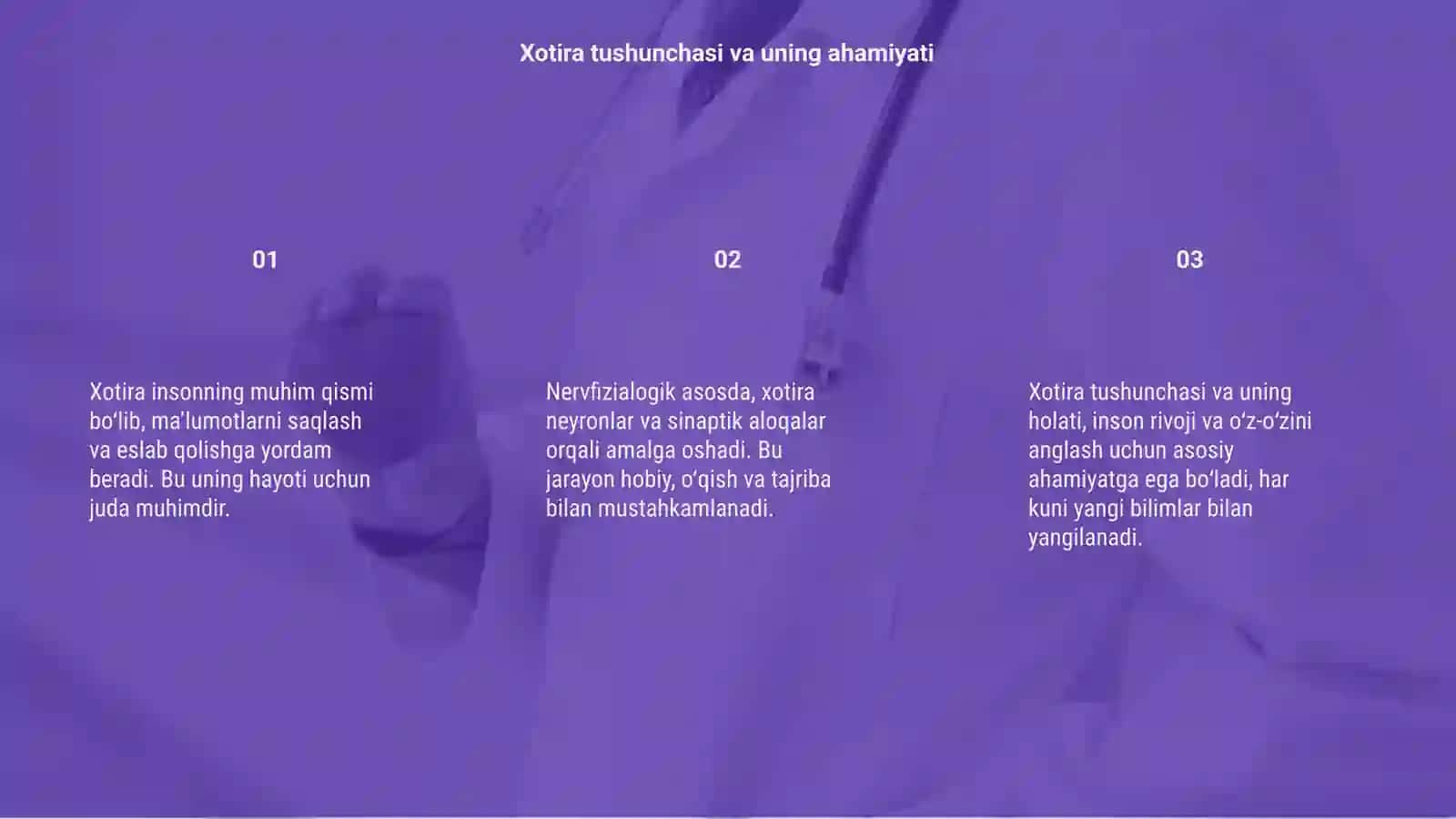 Xotira haqida tushuncha va uning nervfizialogik asosi 3
