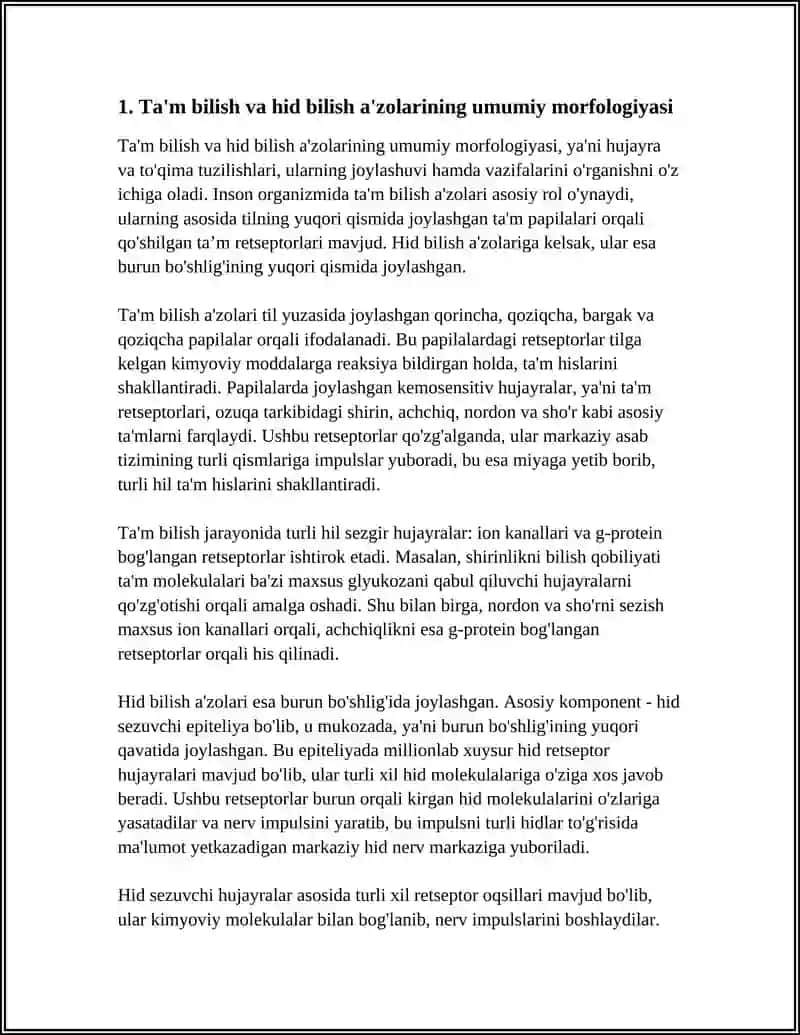 TA'M BILISH VA HID BILISH A'ZOLARINING FUNKSIONAL ANATOMIYASI 3