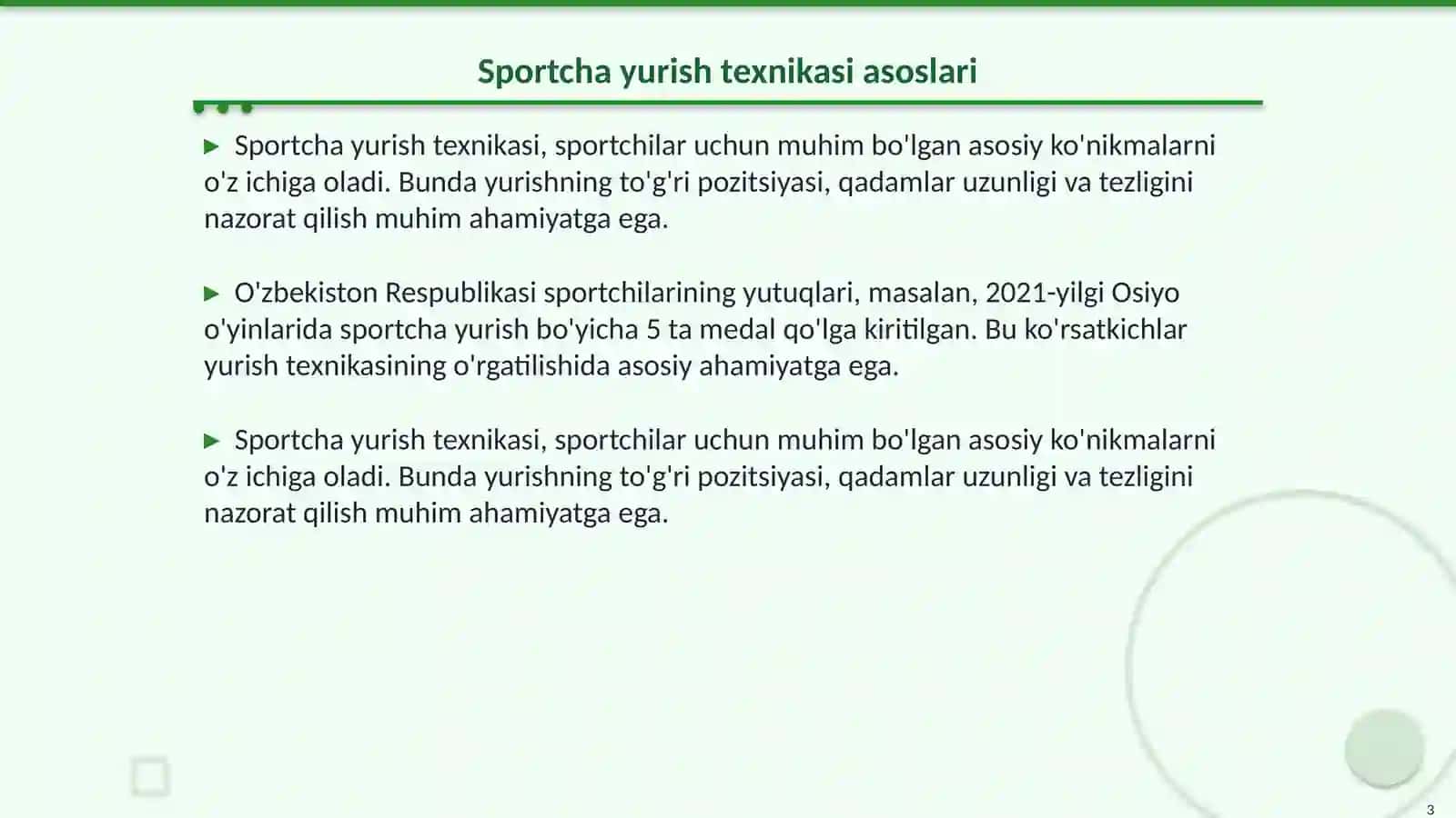 Sportcha yurish texnikasini oʻrgatishni takomillashtirish 3