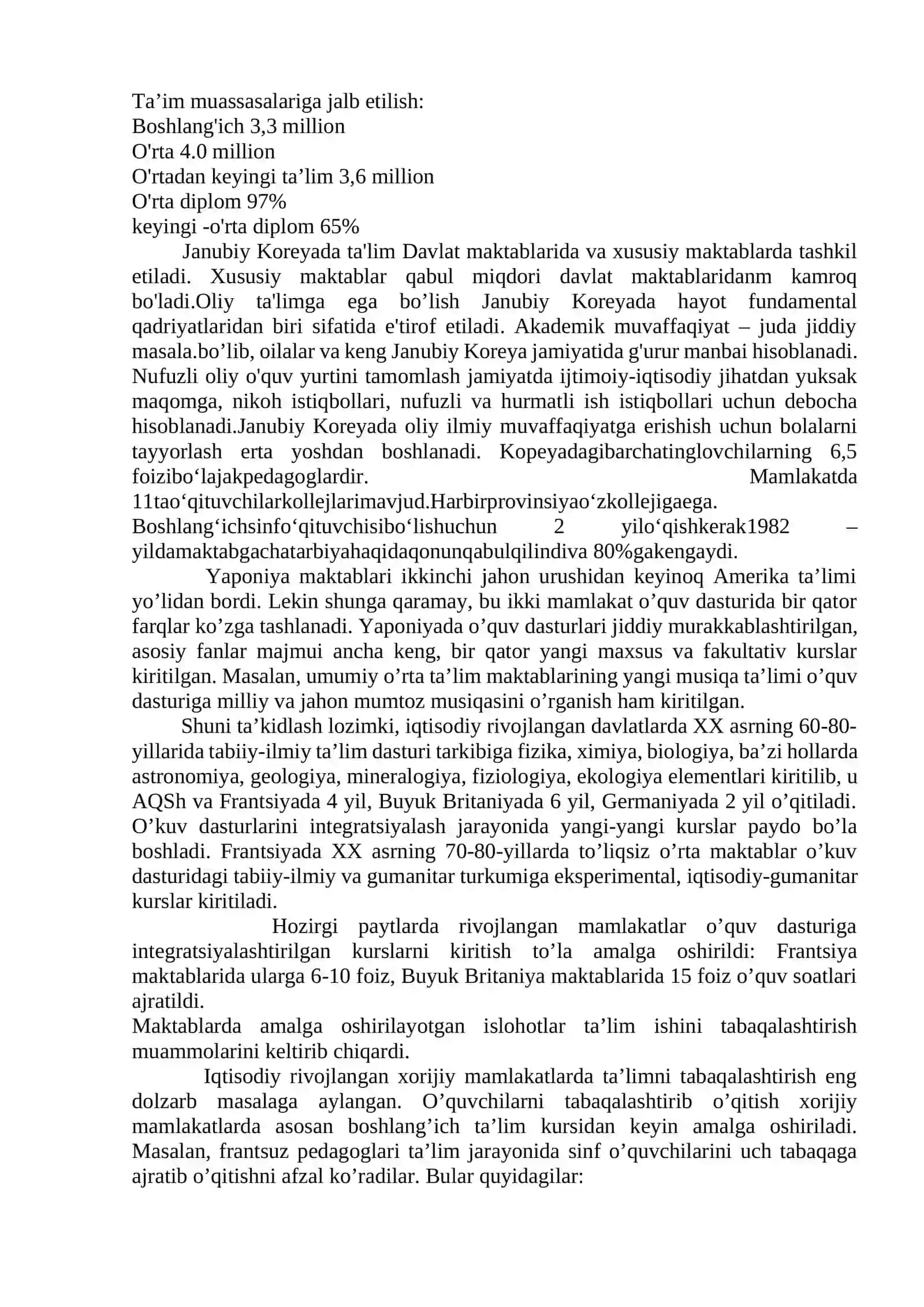 IQTISODIY RIVOJLANGAN DAVLATLARDA TA’LIM TIZIMI 3