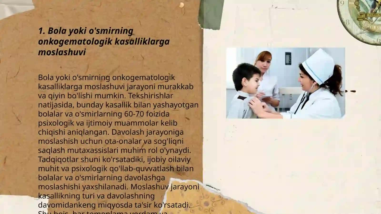 Bola yoki o'smirning onkogematologik kasalliklarga moslashuvi 3