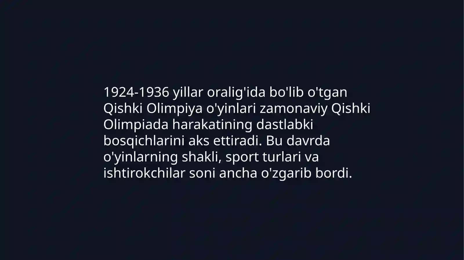 Qishki Olimpiya O'yinlari (1924-1936) 3