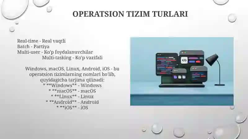 Operatsion Tizimlar va ularning turlari 3
