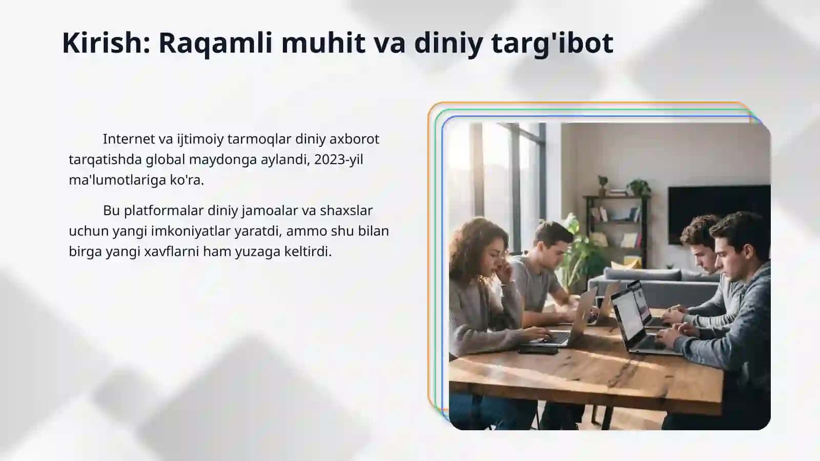 Internet saytlari va ijtimoiy tarmoqlarda diniy targʻibot usullari 3