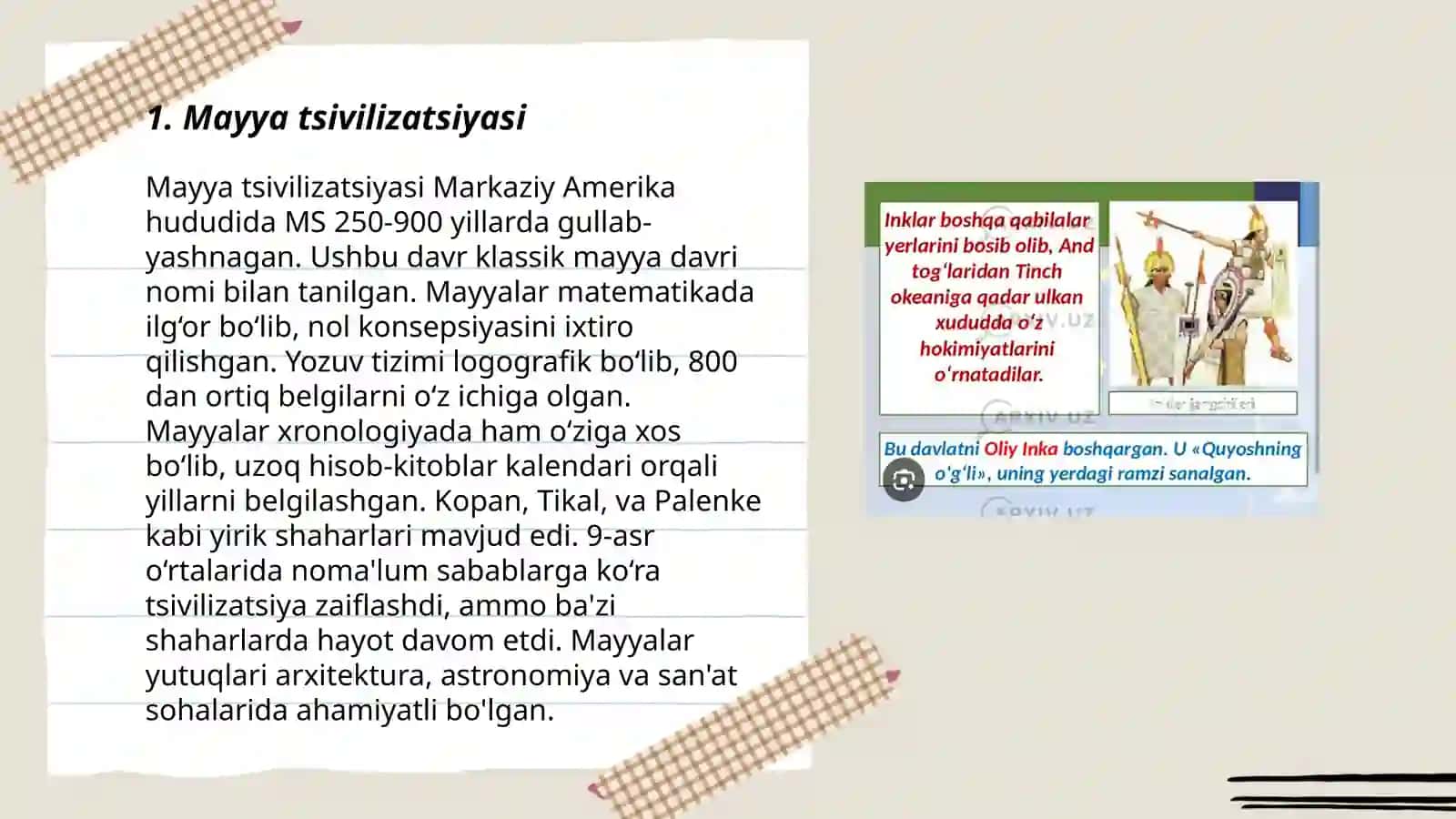 Mayya tsivilizatsiyasi 3