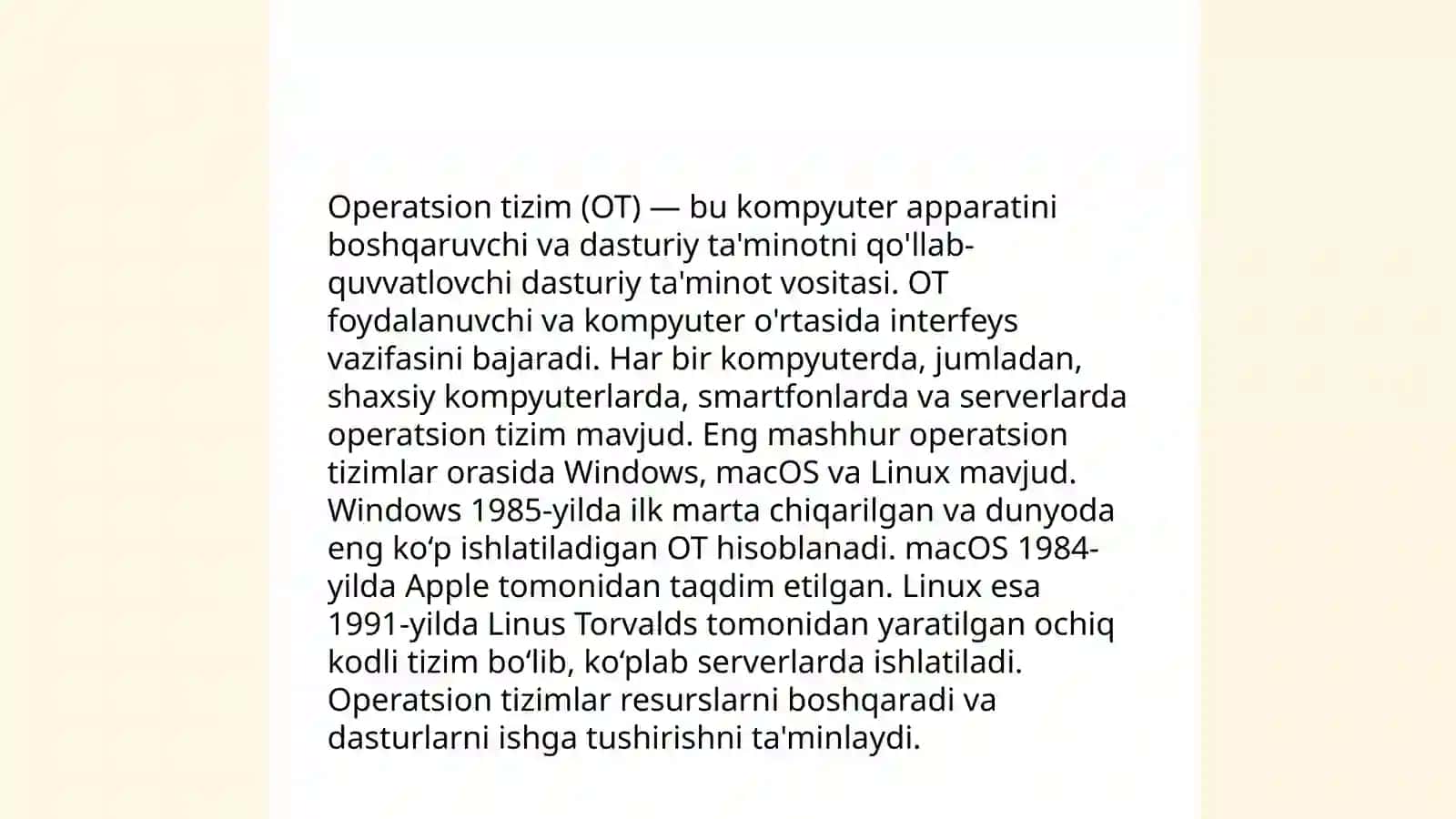 Operatsion tizimlar tarixi 3