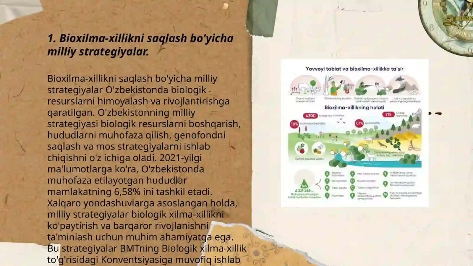 Respublikamizning bioxilma-xillikni saqlash borasida amalga oshirilayotgan ishlari 3