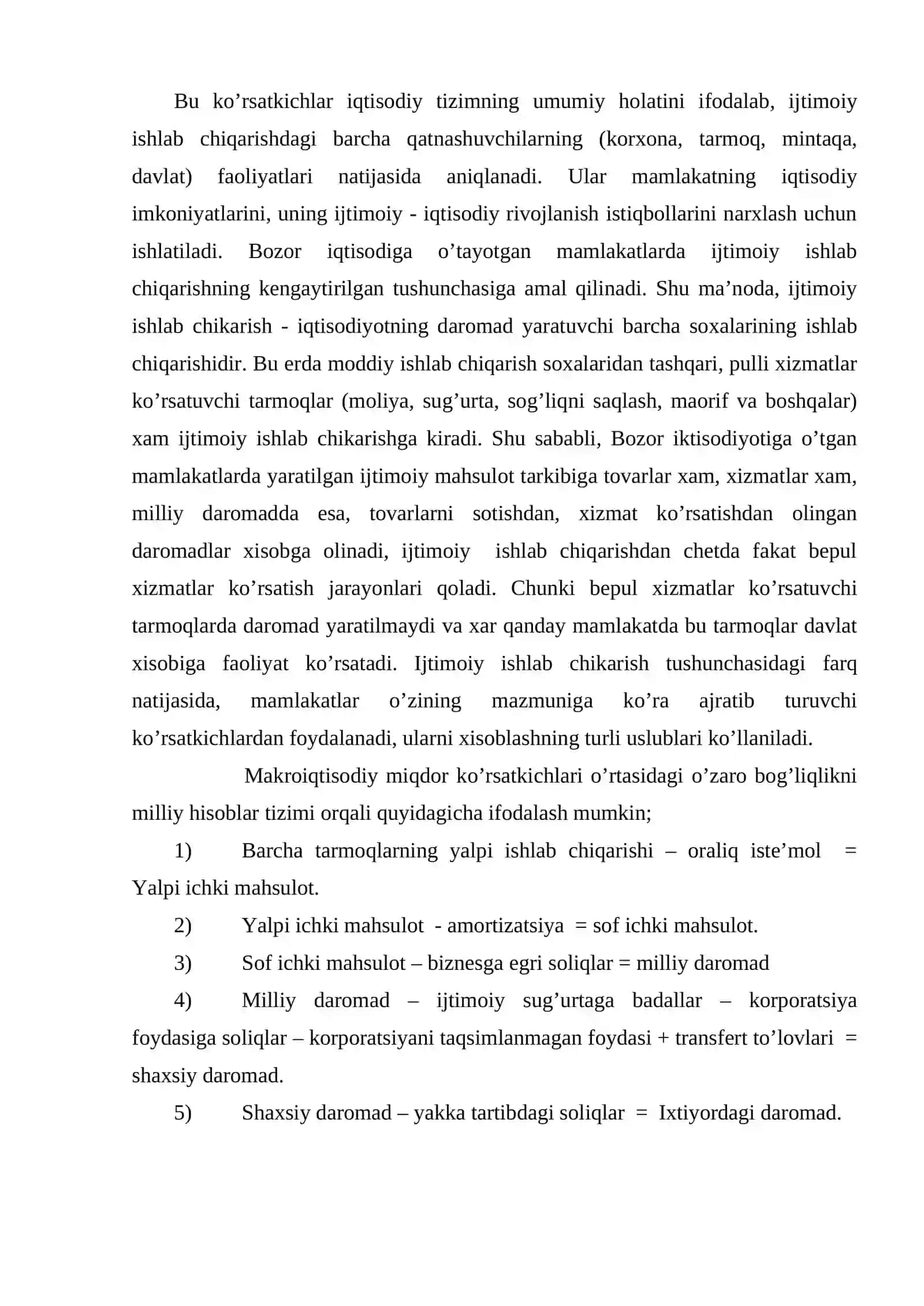 Makroiqtisodiy ko’rsatkichlar va ularni hisoblash 3