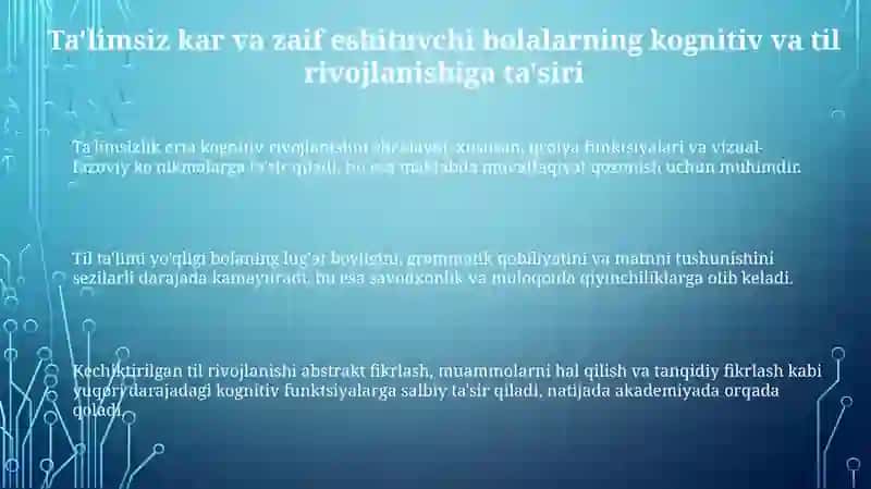 Talim olmagan kar va zaif eshituvchi bolalar 3
