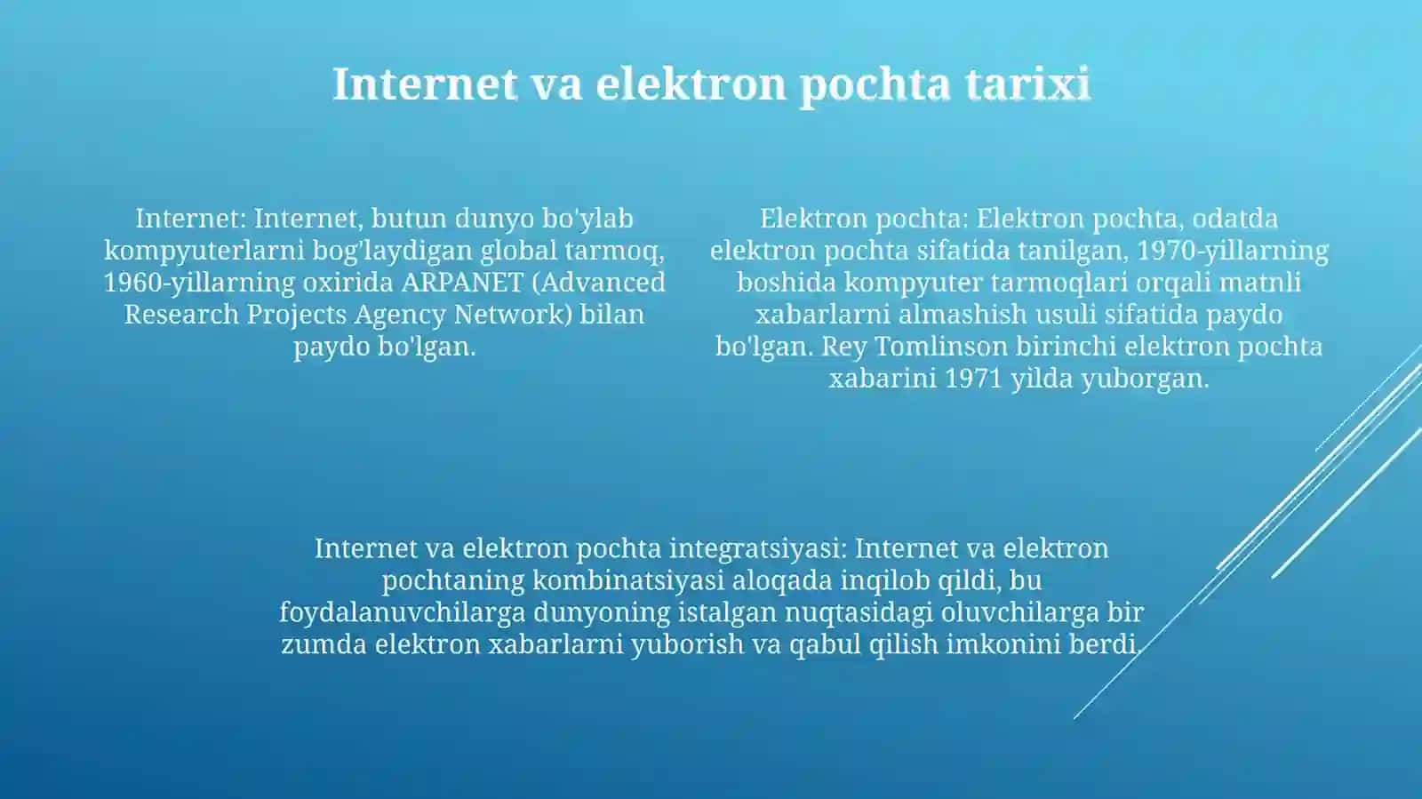 Internet Va Elektron Pochta 3
