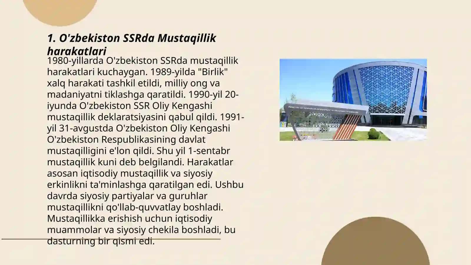 O'zbekiston SSRda Mustaqillik harakatlari 3
