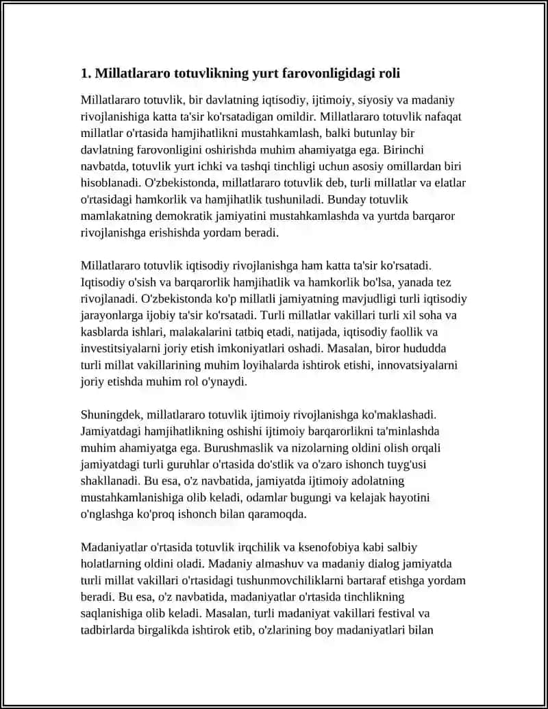 MIILLATLARARO TOTIVLIK-YURT FAROVONLIGI GAROVI 3