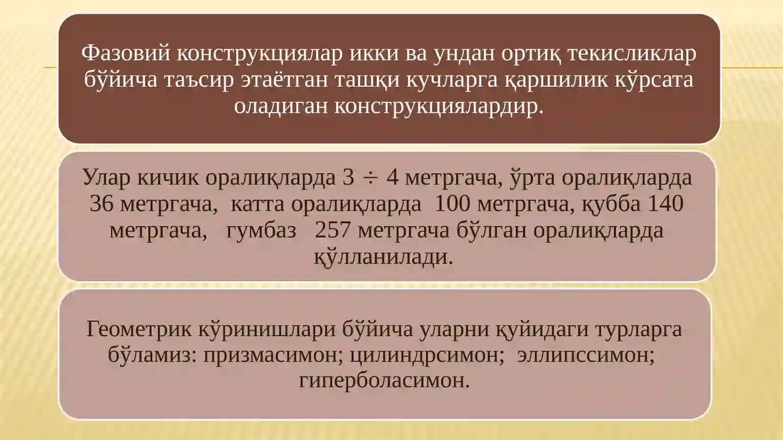 ФАЗОВИЙ ЁҒОЧ КОНСТРУКЦИЯЛАРНИ ЛОЙИҲАЛАШ ВА ҲИСОБЛАШ 3