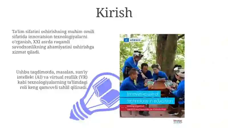 Innovatsion texnologiyalar taʼlim sifatini oshirish manba sifatida 3