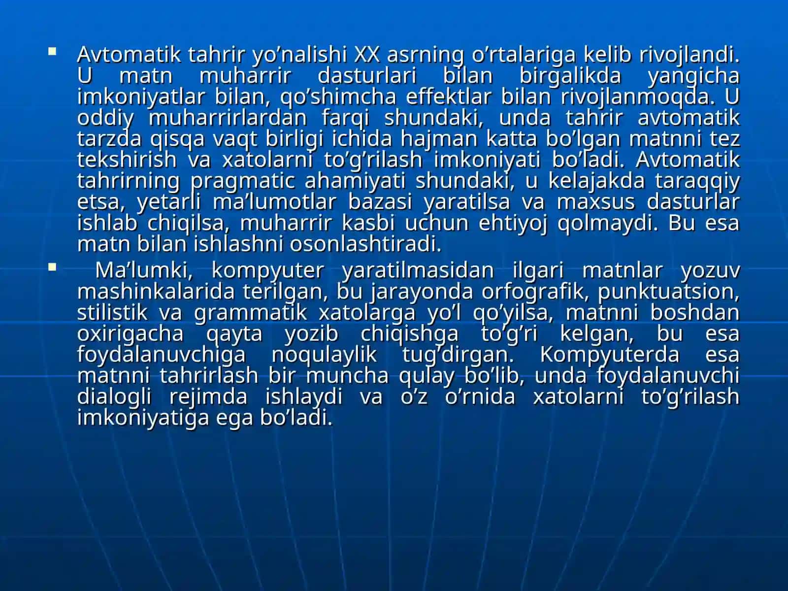 Kompyuter lingvistikasida avtomatik tarjima, informatsion qidiruv tizimlari va gipertekst texnologiyasi 3