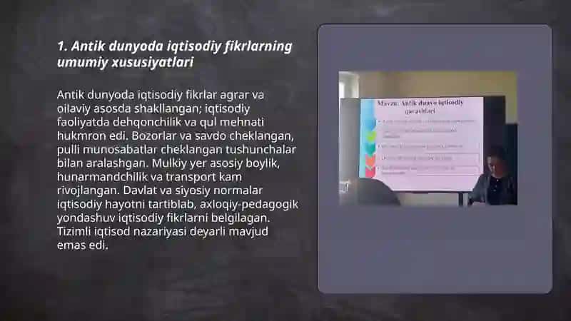 Antik dunyo iqtisodiy qarashlari 3