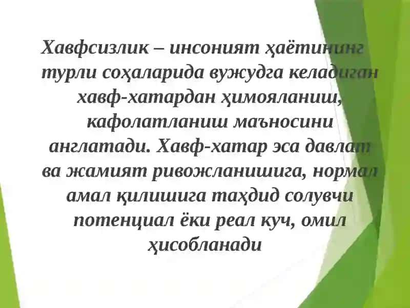 “Иқтисодий хавфсизликнинг моҳияти, шакллари ва асосий кўрсаткичлари, таҳдидлар. Иқтисодий хавфсизликни таъминлаш механизми” 3