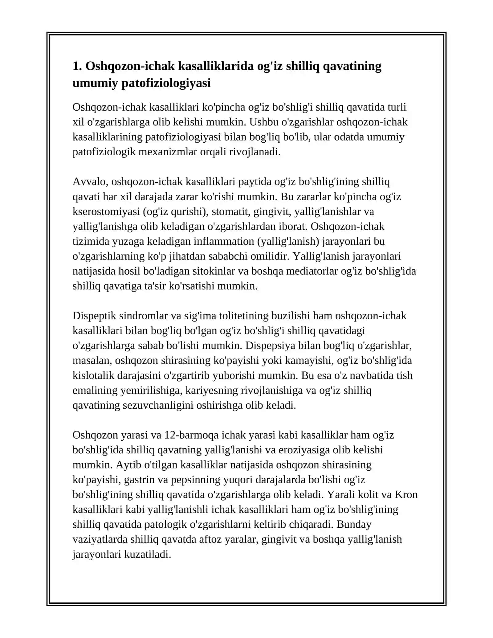 Oshqozon-ichak kasalliklarida og'iz bo'shlig'i shilliq kavatining o’zgarishlari 3