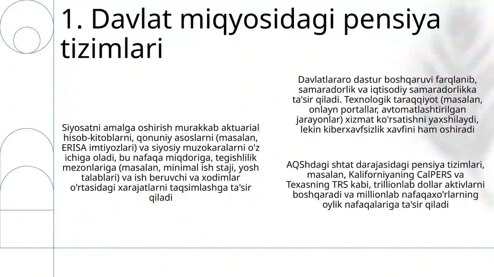 Davlat pensiya taʼminotida davlat dasturlari asosida ijtimoiy siyosatni amalga oshrish 3