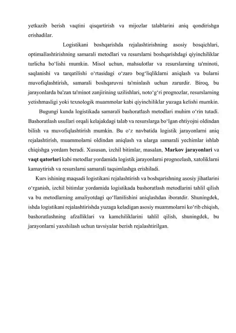 Logistik operatsiyalarni boshqarishning zamonaviy yondashuvlari 3