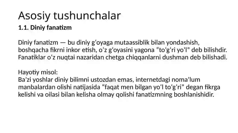 Diniy fanatizm, ekstremizm, fundamentalizm va terrorizm: tarixi va hozirgi davr xavfsizligi gat ahdimi 3