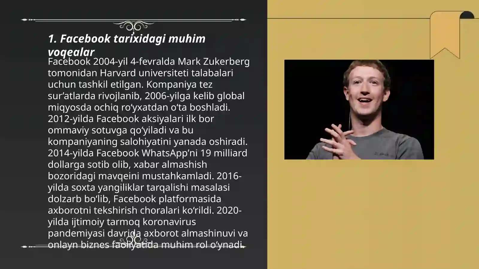 Facebook platformasi haqida 3