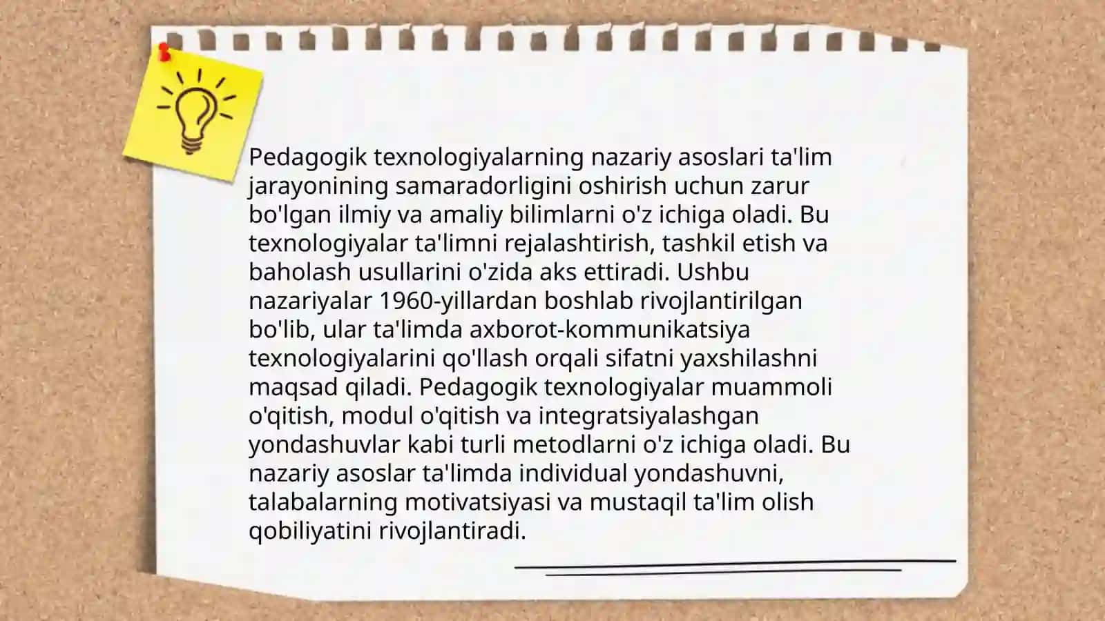 Pedagogik texnologiyalarning nazariy asoslari 3