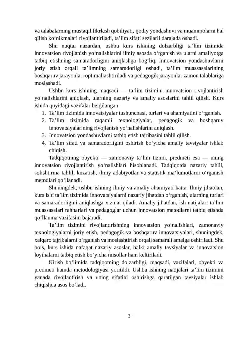Ta’lim tizimini innovatsion rivojlantirish yo‘nalishlari 3