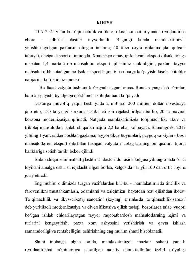 Gulli matodan ayollar ko’ylagini texnalogik jarayonlarini loyihalash 3