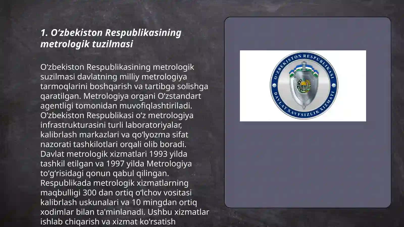 Oʻzbekiston Respublikasi davlat metrologik xizmati 3