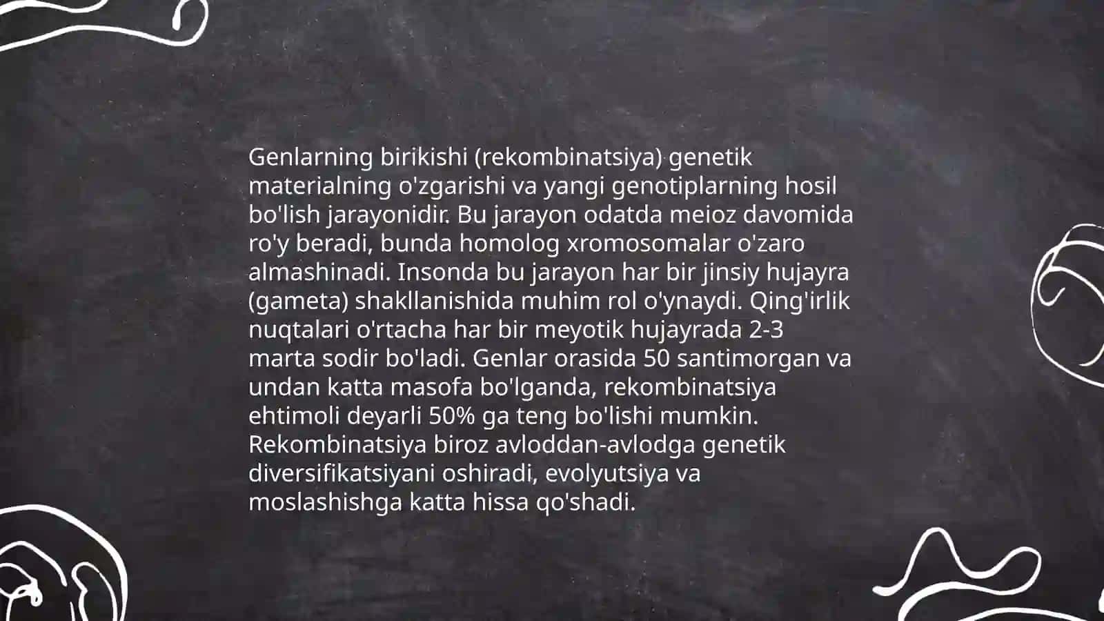 Genlarning birikish hodisasi.Krossingover.Belgilarning jinsga birikishi 3