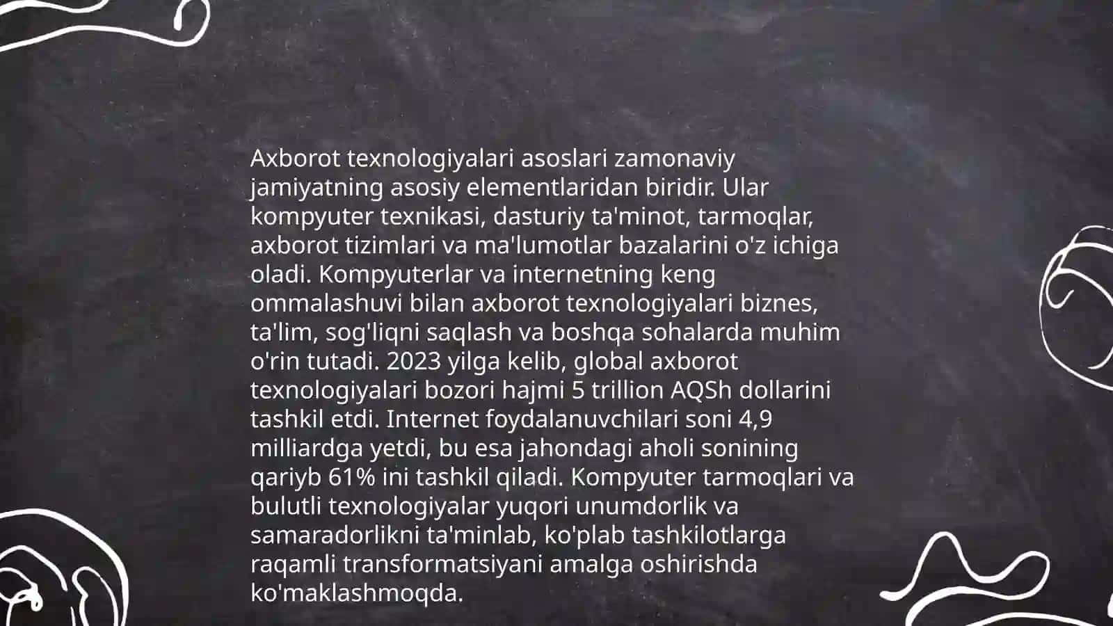 Informatika va axborot Texnologiyalari fanidan davlat taʼlim standarti 3
