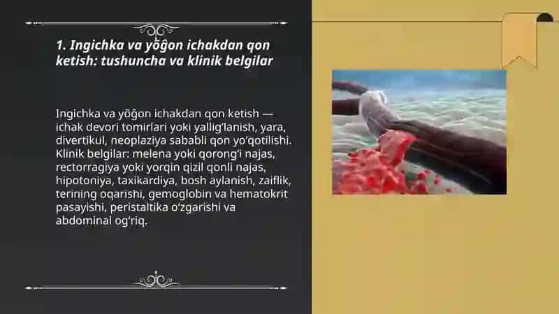 Ingichka va yõĝon ichakdan qon ketish 3