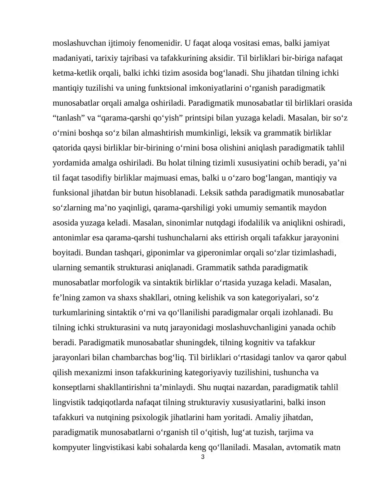 Til sathlarida paradigmatik munosabatlar 3