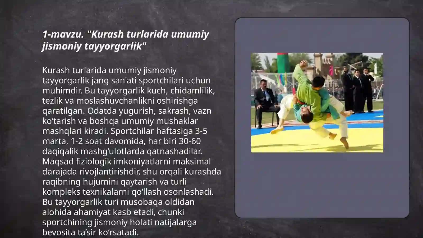 Kurash turlarida umumiy jismoniy tayyorgarlik 3