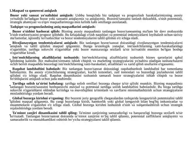 Bozorkonyukturasini tadqiq etish va bashorat qilish 3