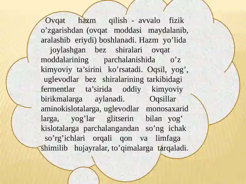 Ovqat hazm qilish organlarining fizalogiyasi 3