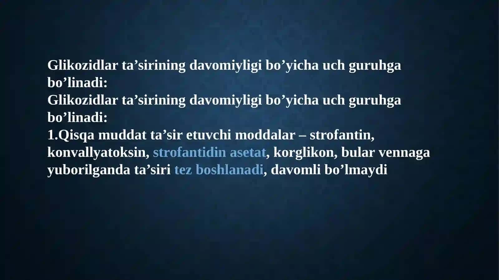 Yurak glikozidlarining kimyoviy tuzilishi va ahamiyati 3