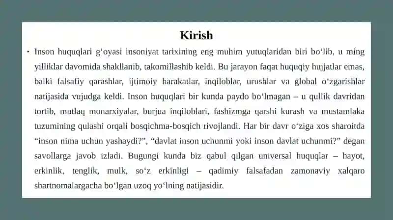 Insonhuquqiningtarixiyrivojlanishbosqichlari 3