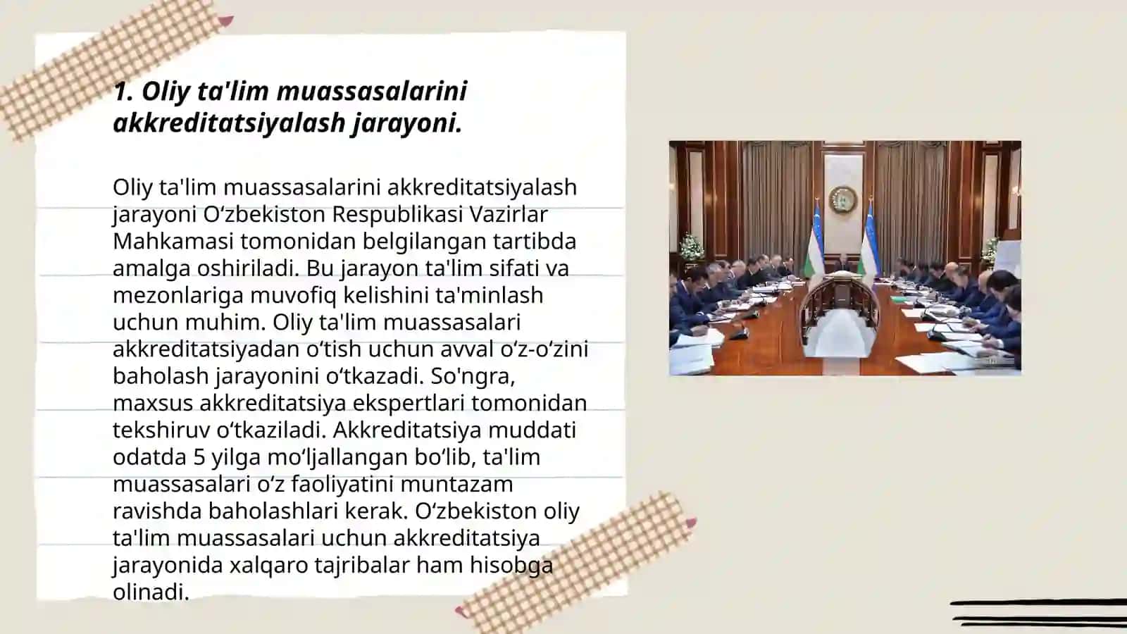 Oliy ta'lim sohasidagi islohotlar 3