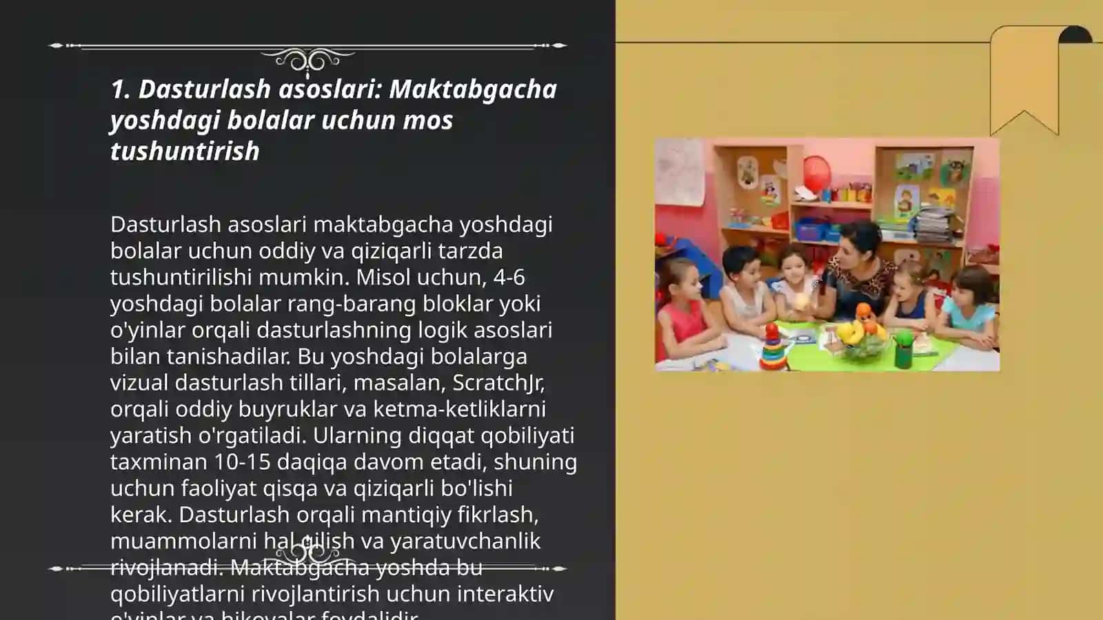 Maktabgacha yoshdaki bolalarni applikatsya ishlariga oʻrgatish 3