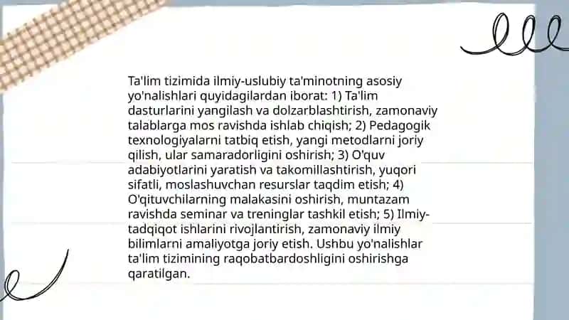 Ta'lim tizimining ilmiy uslubiy taminoti 3