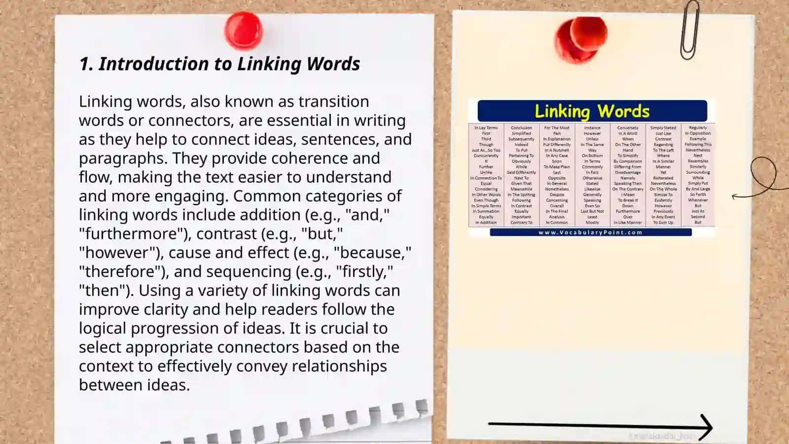 Linking words 3